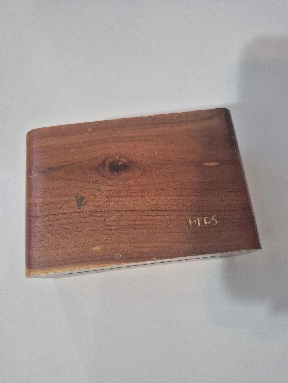 Vintage Natural Wood Trinket Box Canobie Lake Salem NH Brown
